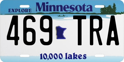 MN license plate 469TRA