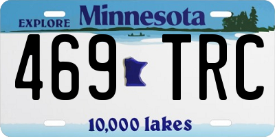 MN license plate 469TRC