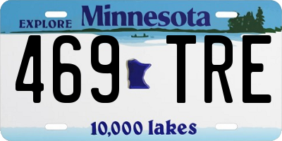 MN license plate 469TRE