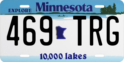 MN license plate 469TRG