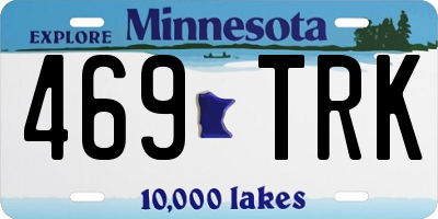 MN license plate 469TRK