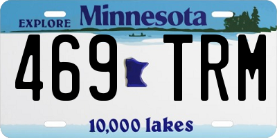 MN license plate 469TRM