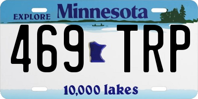 MN license plate 469TRP