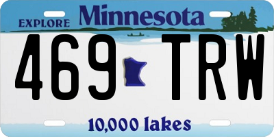 MN license plate 469TRW