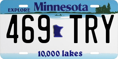 MN license plate 469TRY