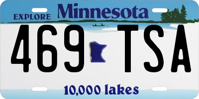 MN license plate 469TSA