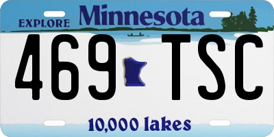 MN license plate 469TSC