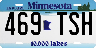 MN license plate 469TSH