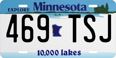 MN license plate 469TSJ