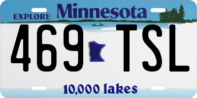 MN license plate 469TSL