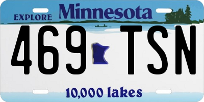 MN license plate 469TSN