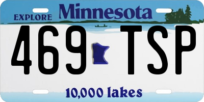 MN license plate 469TSP