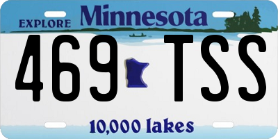 MN license plate 469TSS