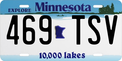 MN license plate 469TSV
