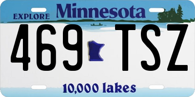 MN license plate 469TSZ
