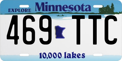 MN license plate 469TTC