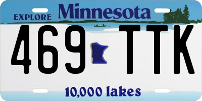 MN license plate 469TTK
