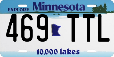 MN license plate 469TTL