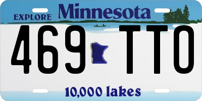 MN license plate 469TTO