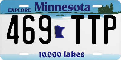 MN license plate 469TTP