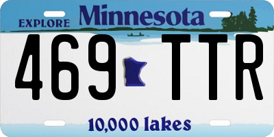 MN license plate 469TTR