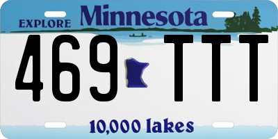 MN license plate 469TTT