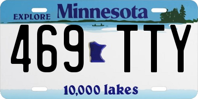 MN license plate 469TTY