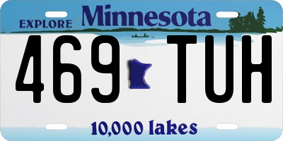 MN license plate 469TUH