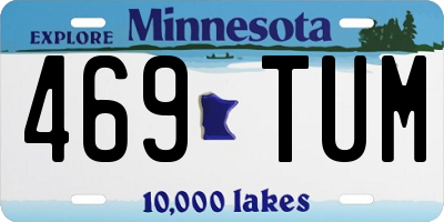 MN license plate 469TUM