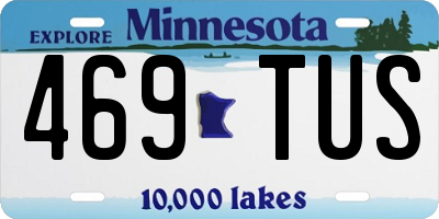 MN license plate 469TUS