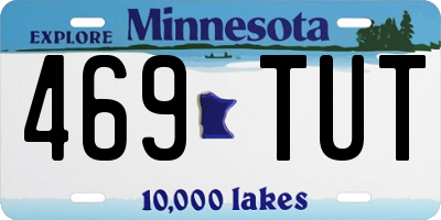 MN license plate 469TUT