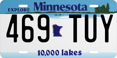 MN license plate 469TUY