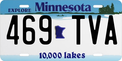 MN license plate 469TVA