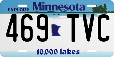 MN license plate 469TVC