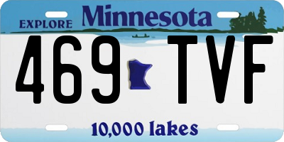 MN license plate 469TVF