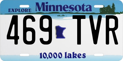 MN license plate 469TVR