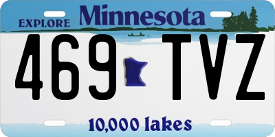 MN license plate 469TVZ