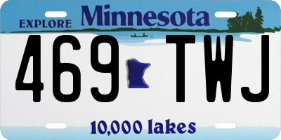 MN license plate 469TWJ