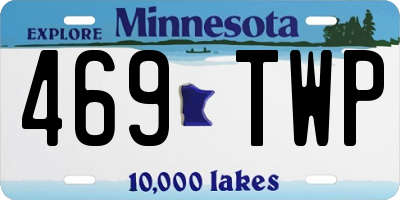 MN license plate 469TWP