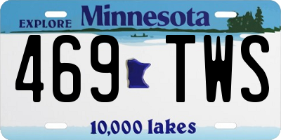 MN license plate 469TWS