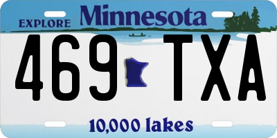 MN license plate 469TXA