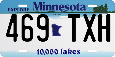 MN license plate 469TXH