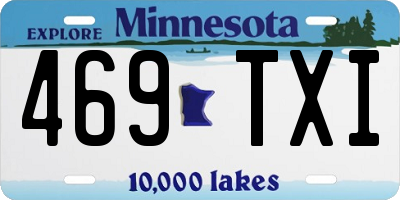 MN license plate 469TXI