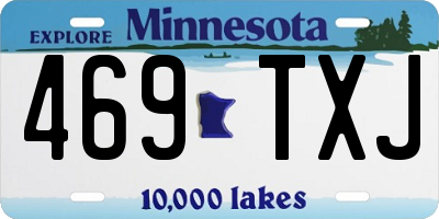 MN license plate 469TXJ