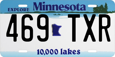 MN license plate 469TXR