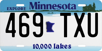 MN license plate 469TXU