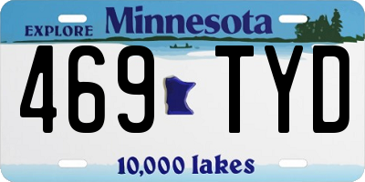 MN license plate 469TYD