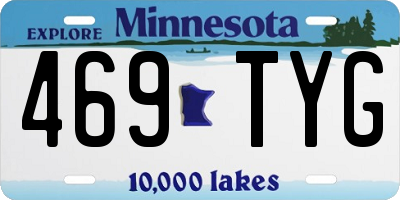 MN license plate 469TYG