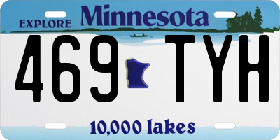 MN license plate 469TYH