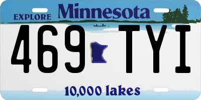 MN license plate 469TYI